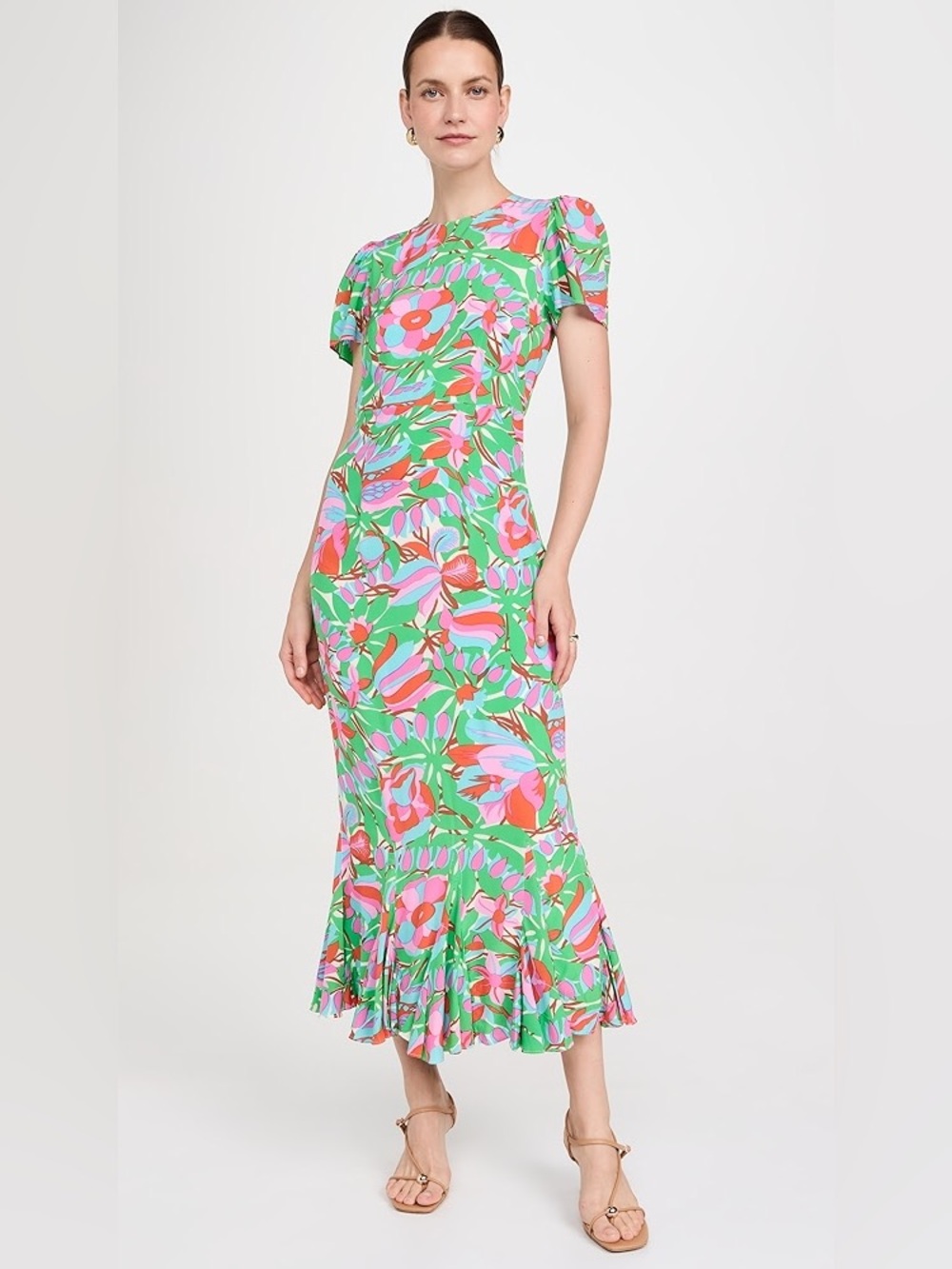 EUC !! Worn 1x :: RHODE Lulani dress in white fleur tropicale